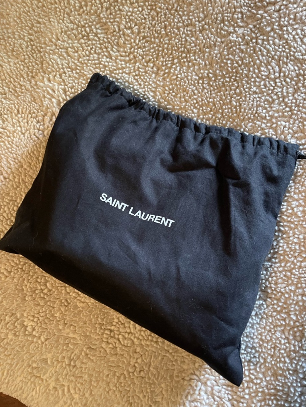 Saint Laurent Black Quilted Chevron Camera Bag with Tassel - Picture 3 of 3